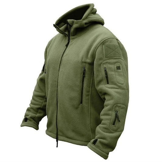 Men US Militar Winter Thermal Fleece Tactical Jacket Outdoors Sports Hooded Coat Militar Softshell Hiking Outdoor Sports Jackets