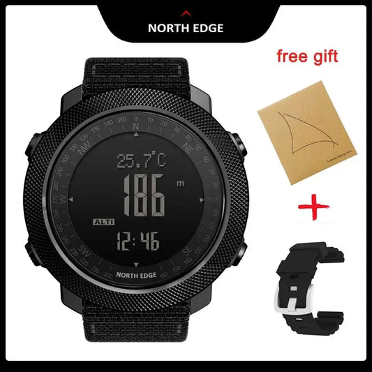 NORTH EDGE APACHE Men's Smart Watch Altimeter Barometer Compass Military Army Smartwatch Swimming Running Clock Waterproof 50m